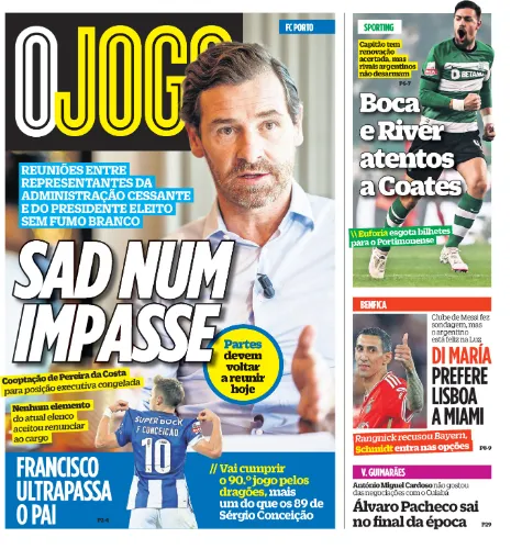 La tapa de O Jogo.
