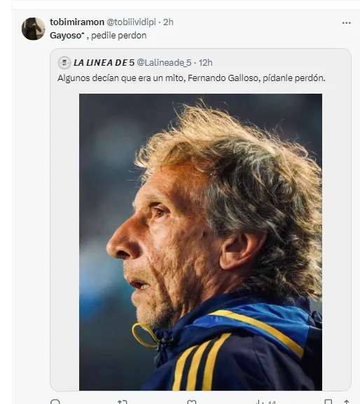 Los hinchas de Boca pidieron por Gayoso.