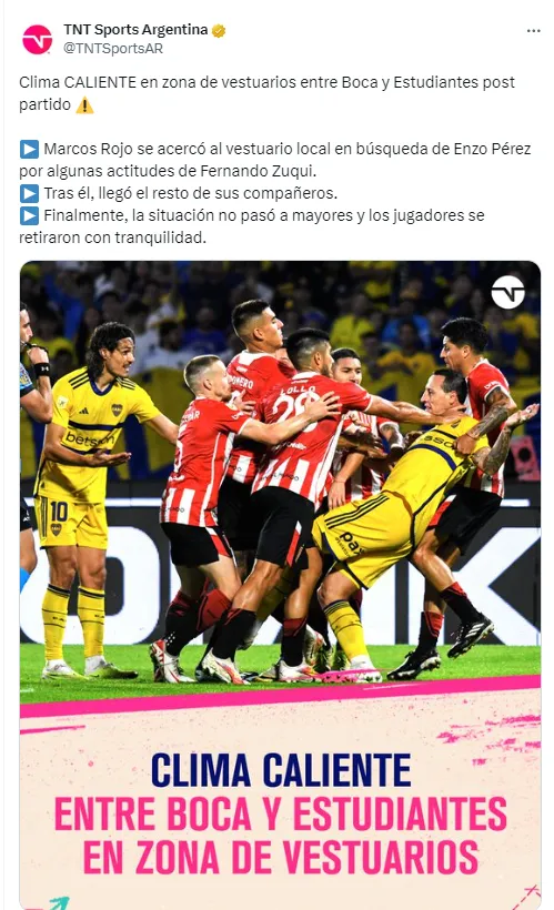 Final caliente en Estudiantes-Boca.