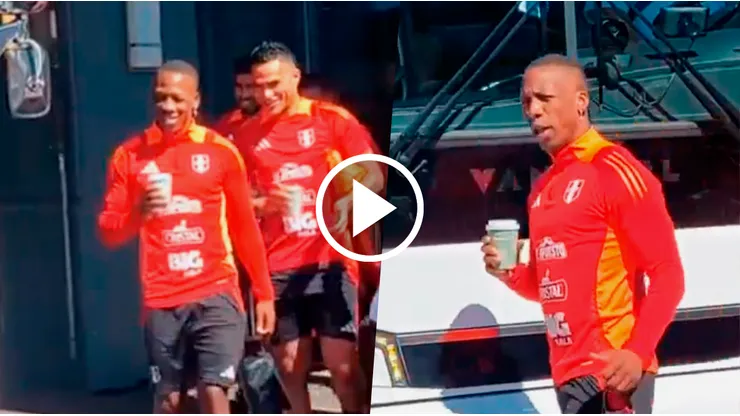 Advíncula saludó a los fanáticos de Perú.