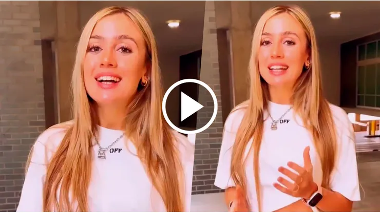 Morena Beltrán explicó por qué estuvo en el sorteo.