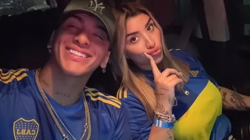 Galarza, con la de Boca.