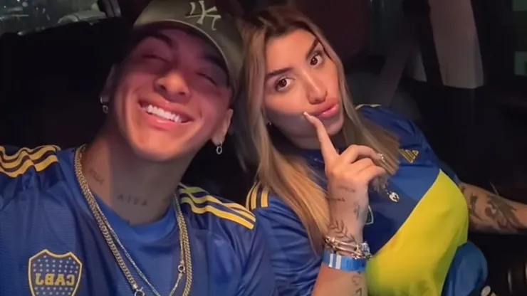 Galarza, con la de Boca.