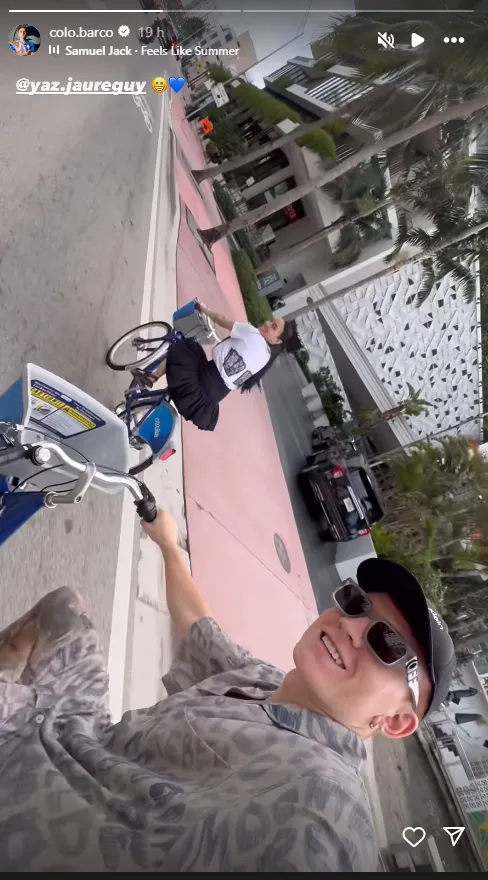 El Colo disfruta de unos días libres en Miami. (Instagram)
