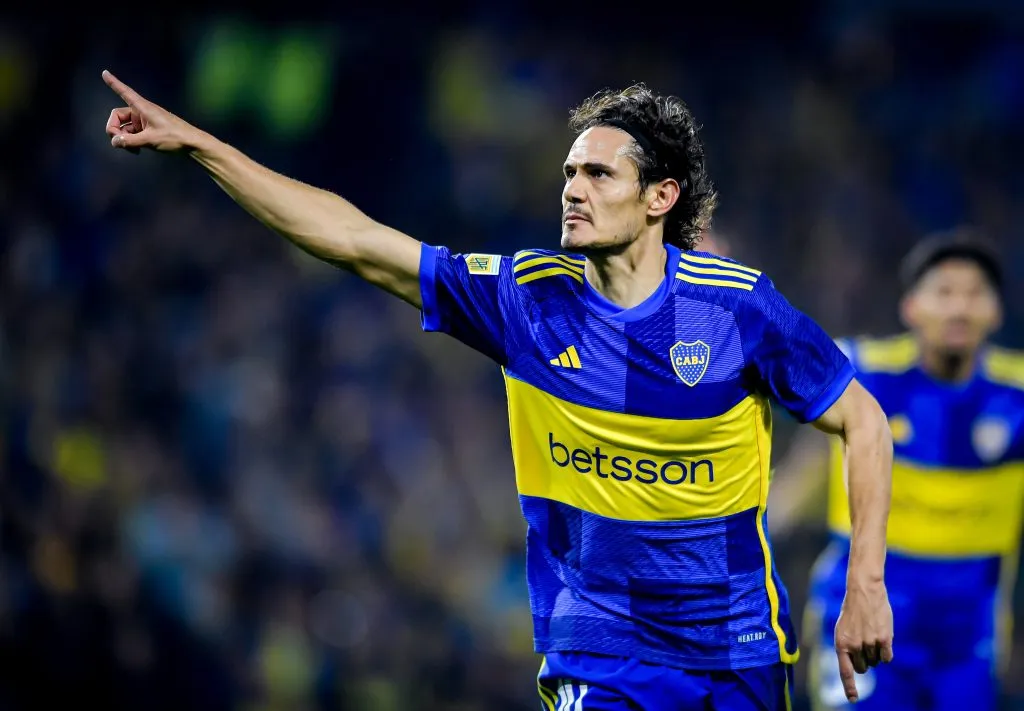 Cavani le dio la victoria a Boca. (Getty)