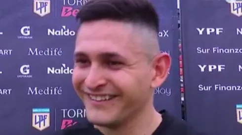 Benegas, feliz tras el triunfo de Riestra.