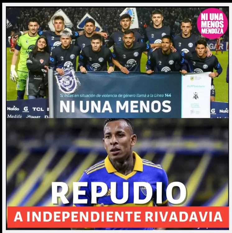 El repudio de Ni Una Menos Mendoza.