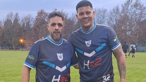 La foto viral de Rojo jugando al fútbol amateur