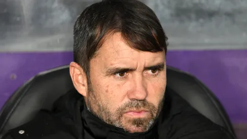 El Chacho, desencajado contra los hinchas del Inter.