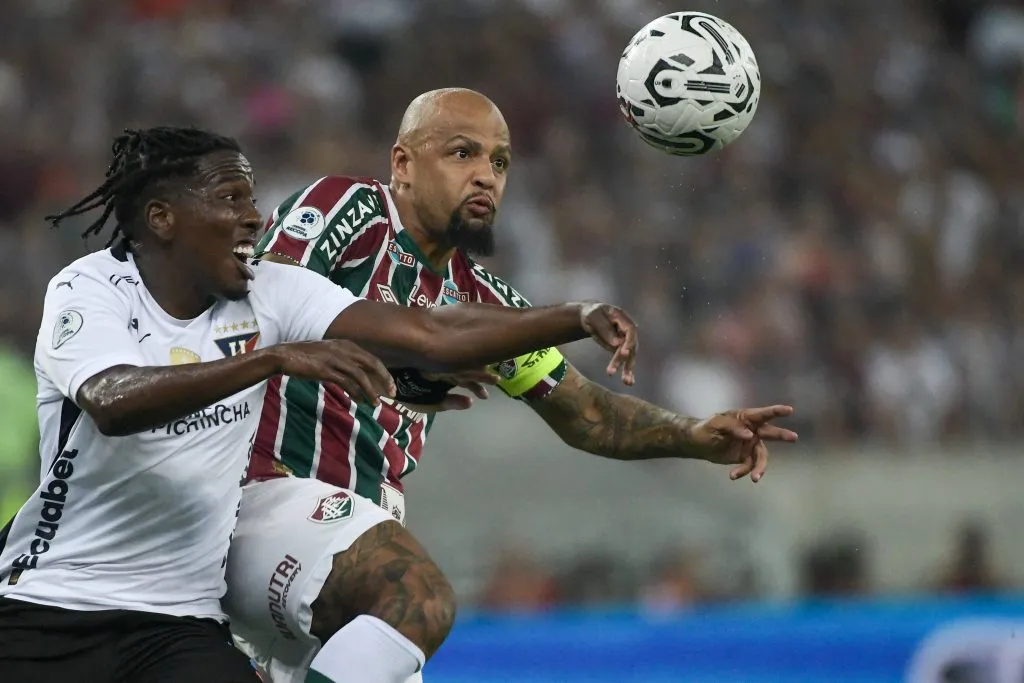 Jan Hurtado con Felipe Melo. (Imago)