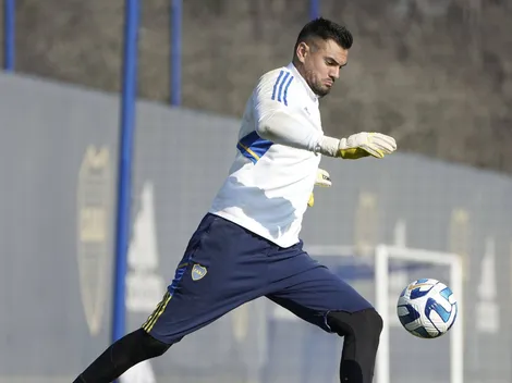 Sorprendió: el nuevo look de Chiquito Romero que se vio durante la práctica de Boca