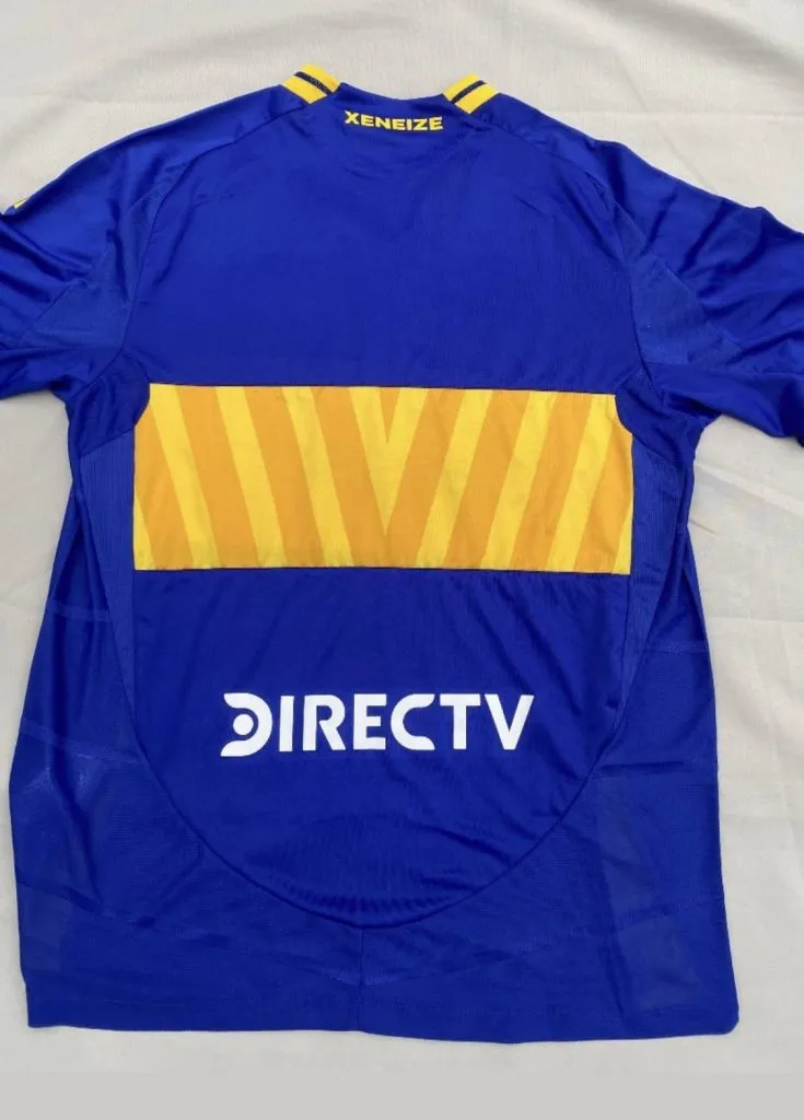 El dorso de la nueva camiseta de Boca.