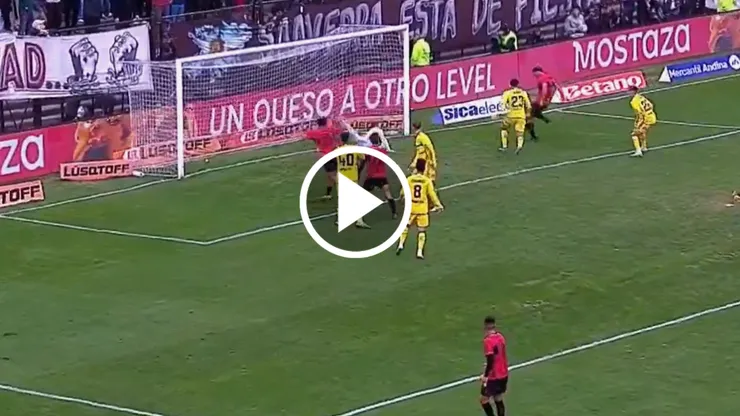 El gol de Pellegrino para el 1-0 de Platense.