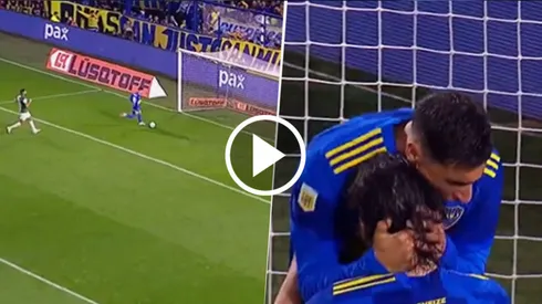 Merentiel anotó el segundo de Boca ante Banfield.