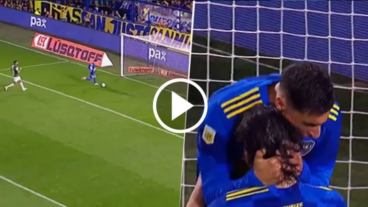 Merentiel anotó el segundo de Boca ante Banfield.