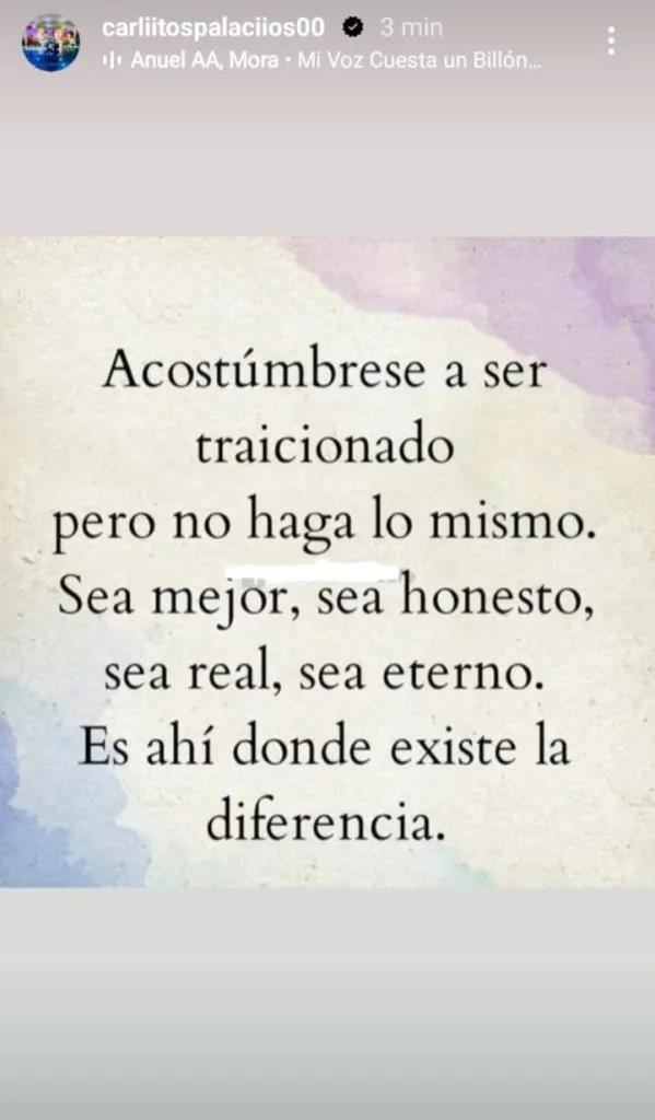 La historia de Carlos Palacios.