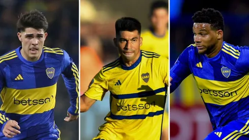 Tres jugadores que suman pocos minutos en Boca. Foto: Imago