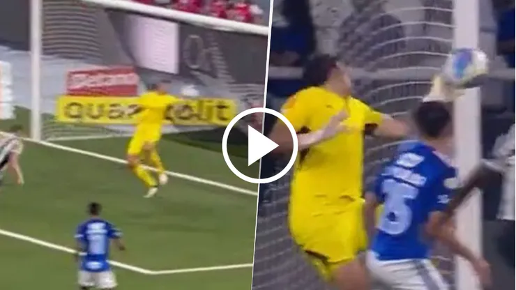 La atajada de Cássio en Cruzeiro vs. Botafogo