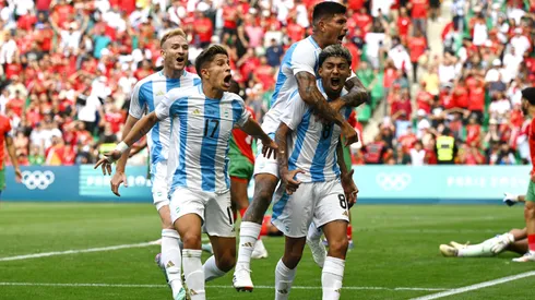 La formación de Argentina vs. Irak.