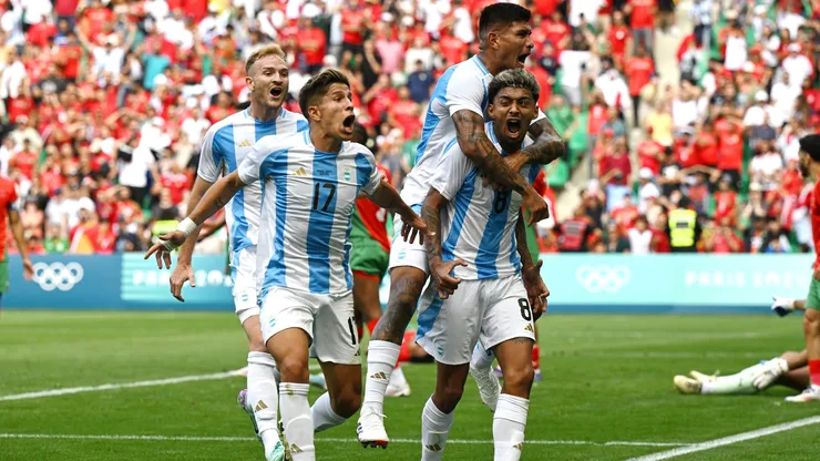 La formación de Argentina vs. Irak.