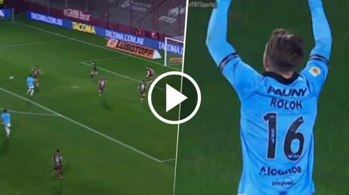 Esteban Rolón marcó un golazo en Belgrano.