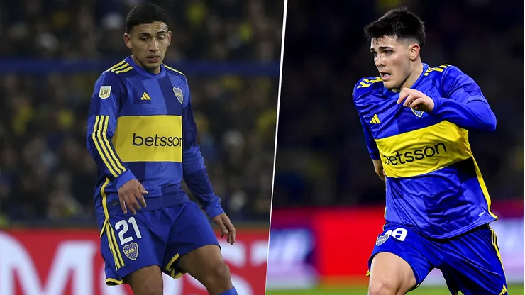 Equi Fernández y Vicente Taborda, jugadores de Boca