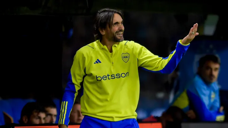 La frase extraña de Diego Martínez durante el partido de Boca.