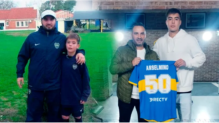 Aaron Anselmino hizo todas las inferiores en Boca.