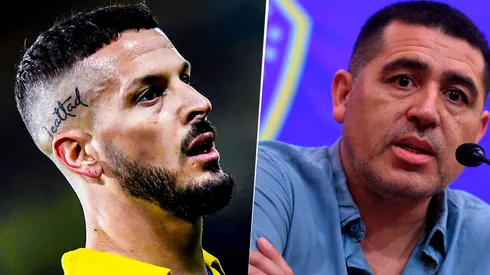 Darío Benedetto y su charla con Juan Román Riquelme.