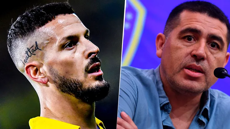 Darío Benedetto y su charla con Juan Román Riquelme.