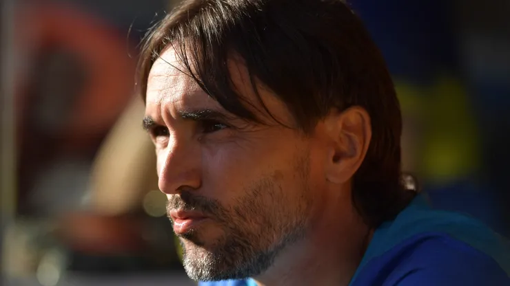 Diego Martínez habló con el plantel.