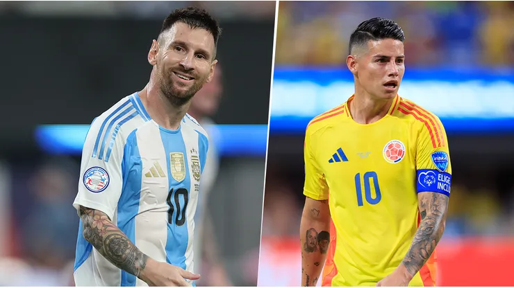 Lionel Messi y James Rodríguez, frente a frente por la Copa América.