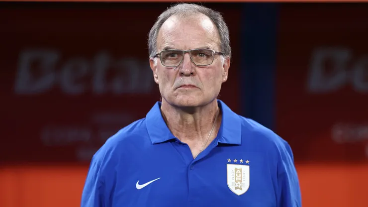Marcelo Bielsa, entrenador de la Selección de Uruguay