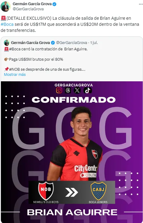 La cláusula de Brian Aguirre.