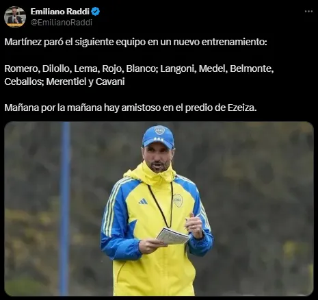Boca piensa en el próximo partido.