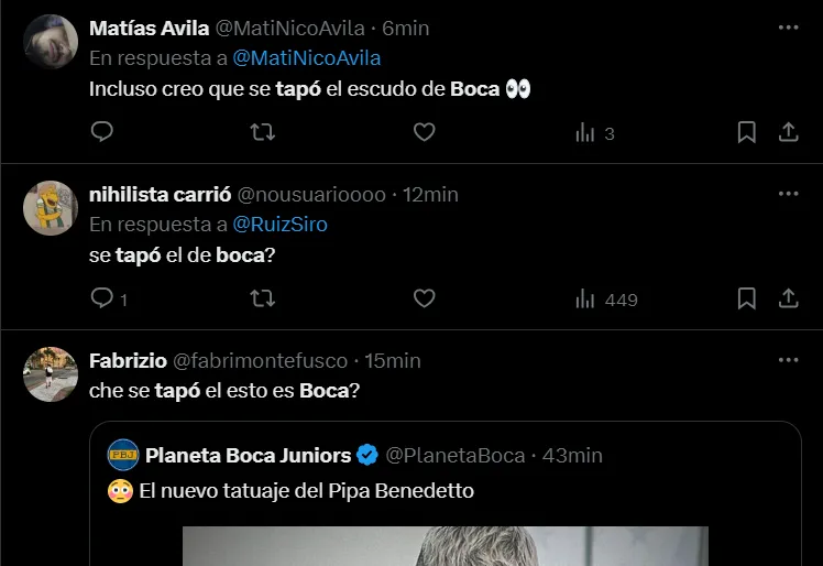 La inquietud de los hinchas de Boca.