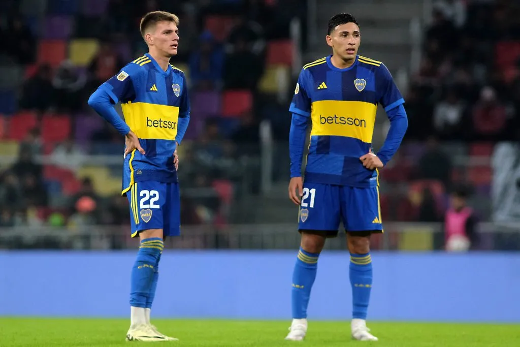 Ezequiel Fernández y Kevin Zenón en Boca (Getty Images)