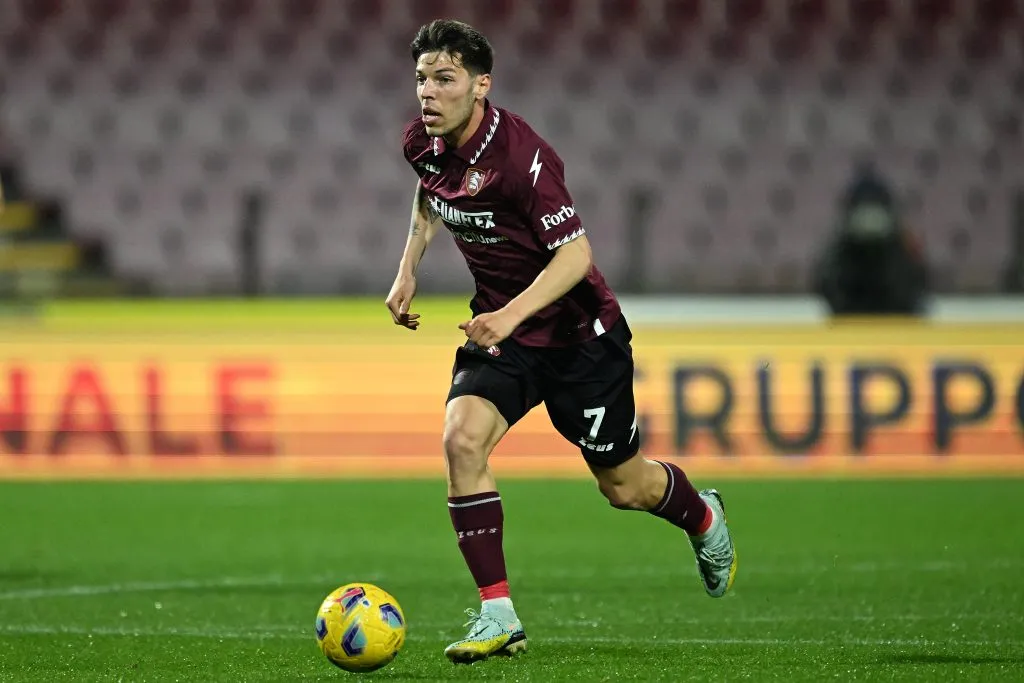 Agustín Martegani en Salerntiana (Getty Images)