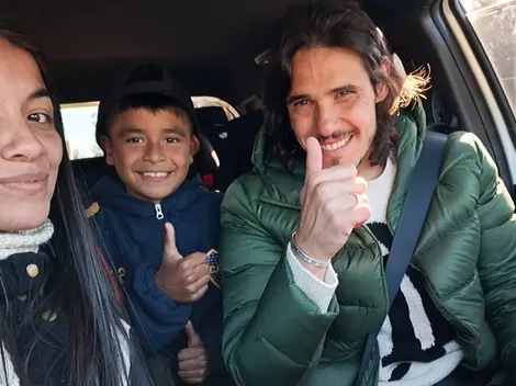 El enorme gesto de Edinson Cavani con una madre y su hijo cuando iban a tomar el colectivo