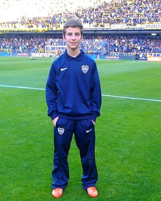 Giuliano Galoppo durante su paso por las inferiores de Boca