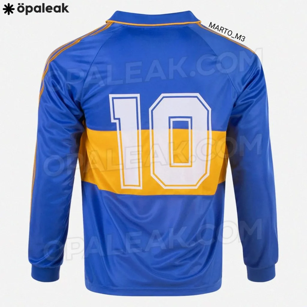 Con la 10 en la espalda: el dorso de la camiseta.