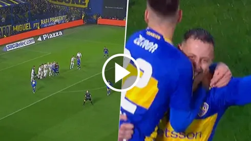 Lema hizo su primer gol en Boca.