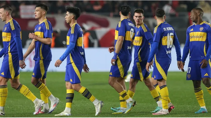 Los jugadores del Xeneize en el Estadio Uno. Foto: Getty.
