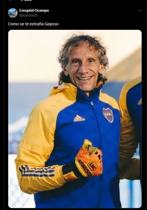 Los hinchas de Boca extrañan a Gayoso.