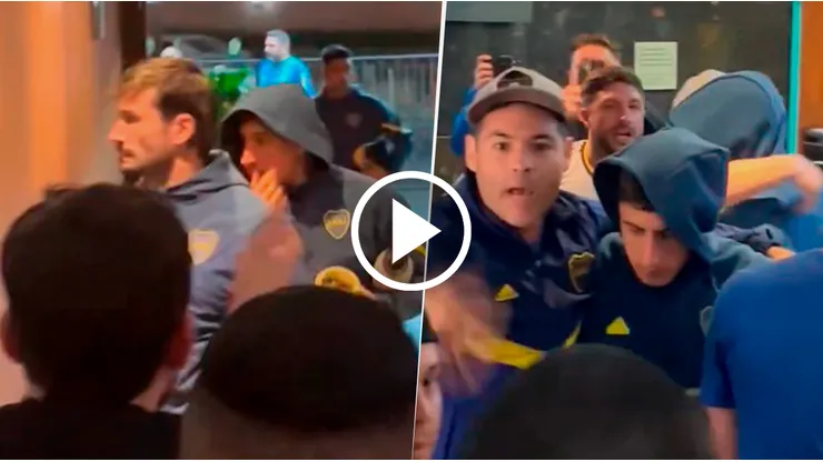 Merentiel recibió el cariño de los hinchas de Boca.