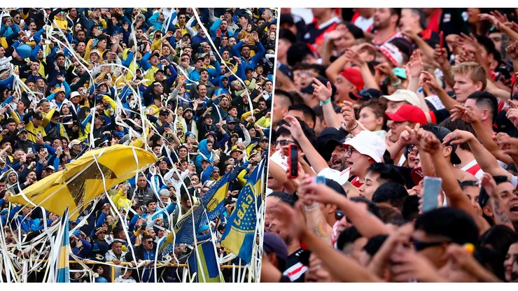 La bandera de River que generó polémica en los hinchas de Boca.