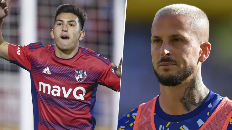 Darío Benedetto, ex Boca, y Alan Velasco