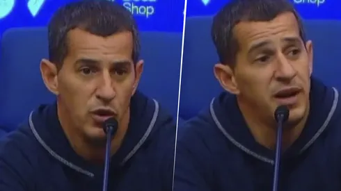 Pipi Romagnoli en conferencia de prensa tras la derrota contra Boca