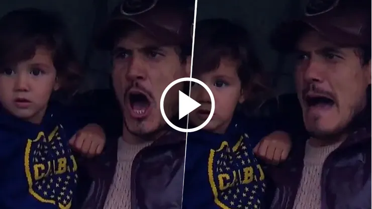 El grito de gol de Cavani al 1 a 1 de Boca