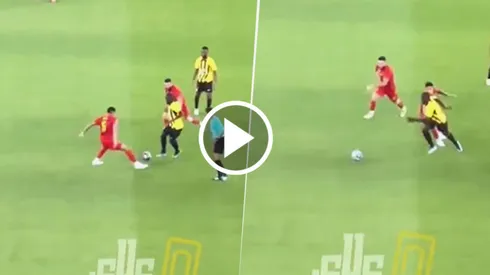 Equi Fernández recibió un caño de Kanté.